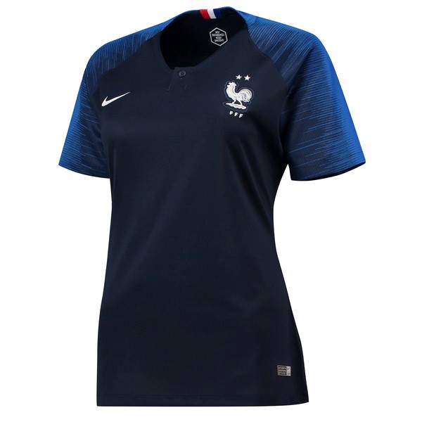 Camiseta Francia Primera Mujer 2018 Negro